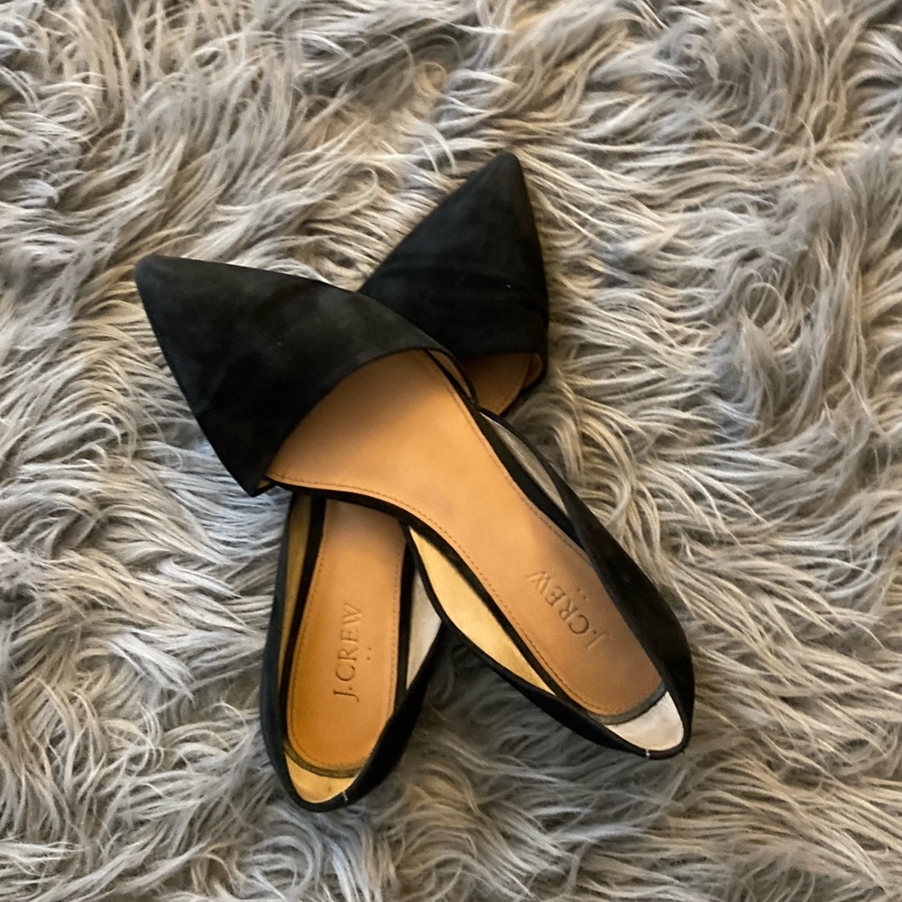 Black J Crew Factory D’Orsay Flats size 9
